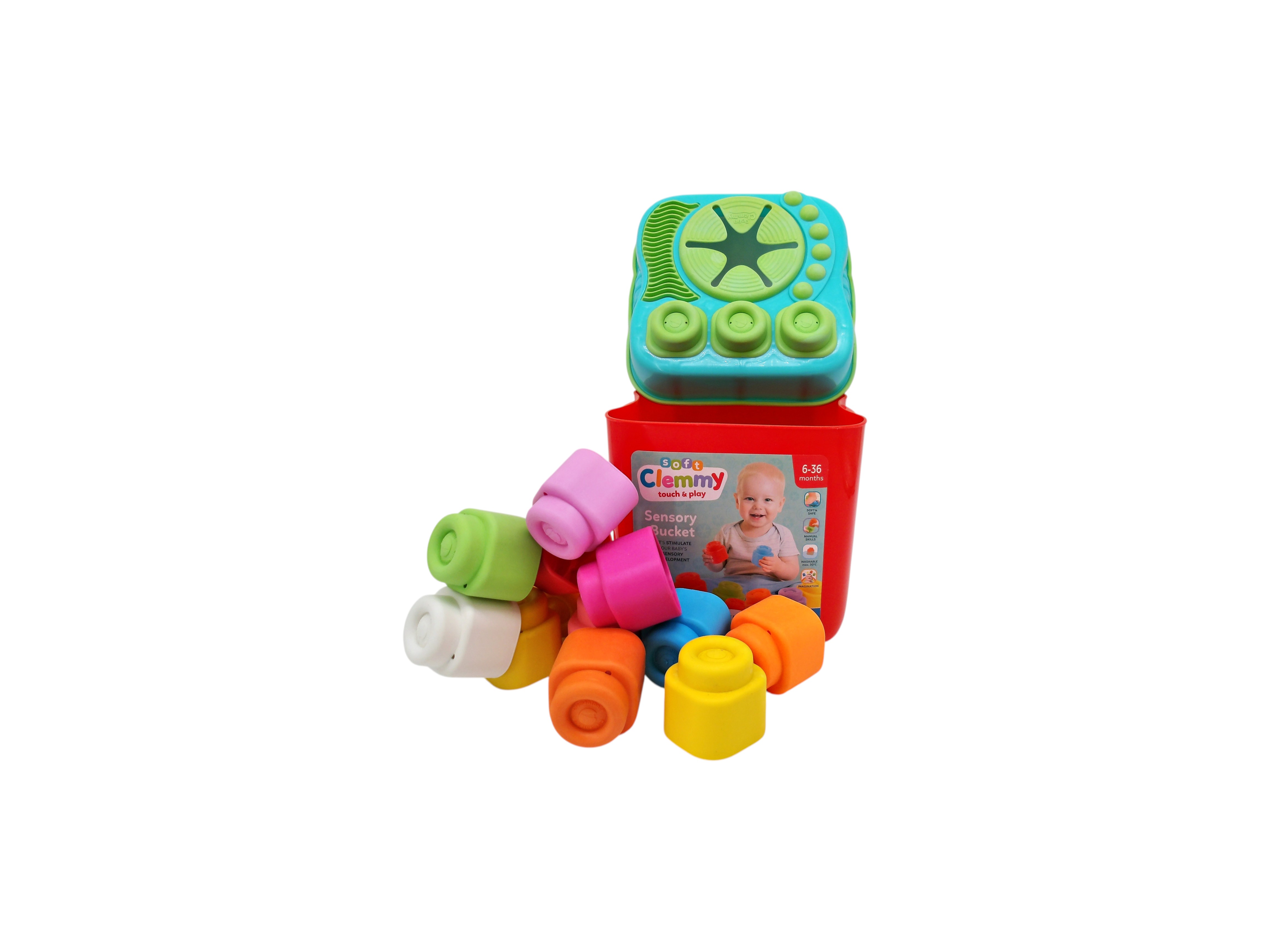 Baby Clemmy - Panier d'activités - 15 cubes souples Très bon état - Vue 2 - 